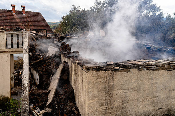 Professional Fire Damage Removal technician working in Dublin, OH